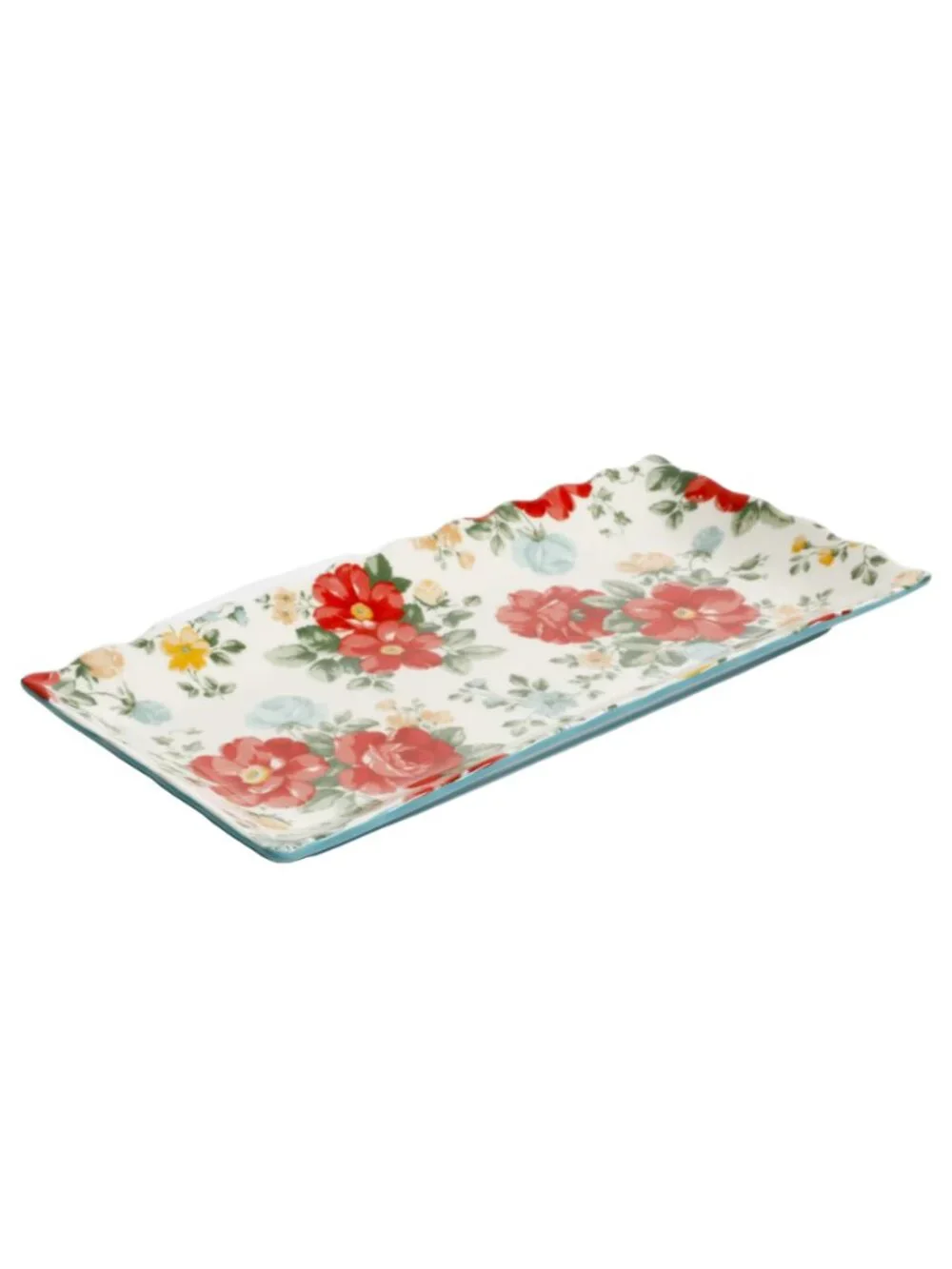 The Pioneer Woman Multicolor Floral Medley Decorative 3Piece Serving Platter Set